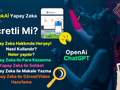 Zekai Yapay Zeka – Eğitim İçin En İyisi! ChatGPT OPENAİ BİNG